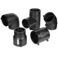 Fusion électrique HDPE de haute qualité PN16 coude à bride à trois voies alimentation en eau et raccords de tuyauterie d'irrigation de Drainage
