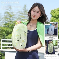 Sac de natation portable, trousse de toilette spécifique à la natation, pochette étanche en PVC à motif de dessin animé, sac de sport et de fitness à ouverture facile
