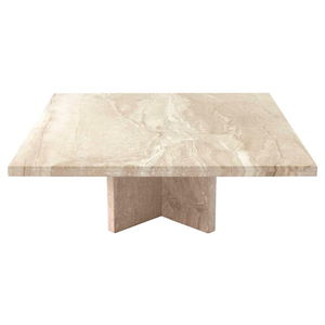 Muebles de mármol Natural y piedra, mesa moderna de lujo, mesa de centro nórdica de salón, travertina redonda - Product Image 6