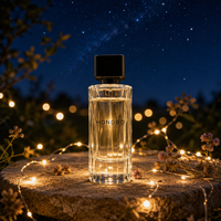 Flacon de parfum rond en verre transparent de 100 ml, emballage de parfum en cristal blanc, flacon avec vaporisateur, moule personnalisé