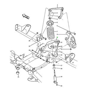Support de suspension MacPherson Dodge Ram 52121517AE 52121516AE, pièce de rechange pour suspension avant - Product Image 4