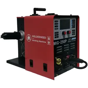 Factory Direct Sales 250amp WELDERNEED Multifunctional MIG Welder Double Pulse Welding Machine Aluminum