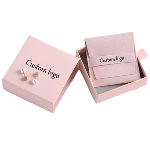 Cajas de Joyería de Lujo al por Mayor con Cajón Deslizable Pequeño, Bolsa Personalizada de Papel con Forro de Terciopelo para Collares y Anillos - Product Image 1