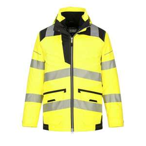 เสื้อแจ๊คเก็ตสีดำ PW3 PW367YBRXL แบบ5-in-1สีเหลือง/ดำชุดทำงาน HI-VIS 5036108355051 - Product Image 1