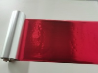 CINTA DE IMPRESORA DE RESINA DE COLOR ROJO BRILLANTE DE METAL UTILIZADA PARA IMPRESORA DE ETIQUETAS
