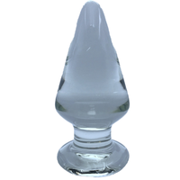 Masseur anal en verre borosilicate pour la prostate et le point G, jouet sexuel pour femmes, écologique et portable, design transparent