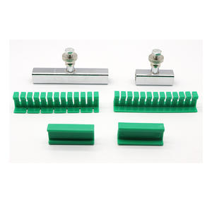 6 pièces Kit d'outils de réparation de bosses de voiture Auto carrosserie tôle sans peinture enlèvement de bosses tirant <span class=keywords><strong>bleu</strong></span> onglets ensemble tirer sans trace dissolvant grêle - Product Image 4