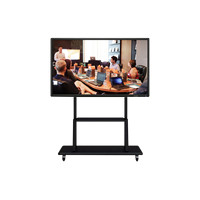 Pizarra Interactiva Inteligente LCD Android de 86 Pulgadas con Pantalla LCD Blanca y Marco Negro para Escuela y Oficina, Pizarra Digital con Pantalla Táctil