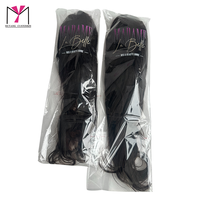 Sacs transparents OPP personnalisés MUYANG pour extensions de cheveux Madame La Belle, logo imprimé, emballage thermoscellé