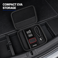Mini compresseur d'air sans fil pour pneus, kit d'accessoires complet, câble USB, chargeur de voiture, compresseur d'air numérique 160 PSI, batterie externe pour voiture