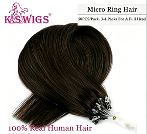 Extensions de cheveux naturels Remy vierges à micro-anneaux, de 12 à 40 pouces, couleur T, couleur P, balayage, mèches, cheveux humains véritables pour usage professionnel en salon - Product Image 5