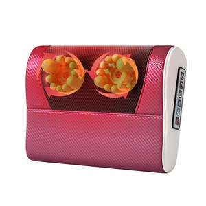 Neck Shoulder Massage Pillow Pu Leather Heating Infrared Therapy For Neck Back Waist Hip Legs - Product Image 4
