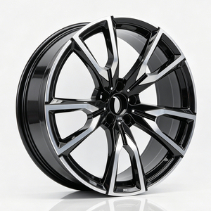 Jantes forgées en alliage d'aluminium personnalisées 5x112 21 pouces 10J noires à face usinée et multi-rayons pour BMW X5 <span class=keywords><strong>X6</strong></span>, voitures particulières et SUV - Product Image 1