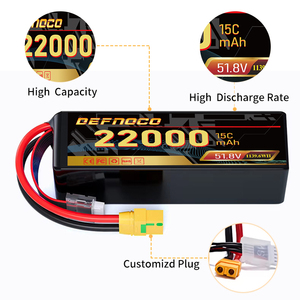 DEFNOCO Power <strong>Battery</strong> <strong>51.8V</strong> 14S1P 22000mAh 15C XT90 12Ah 16Ah 22Ah 6S 8S Drone <strong>Battery</strong> <strong>for</strong> Fixed-wing FPV UAV