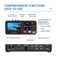 Convertidor de VHS a Digital con Pantalla de 3 Pulgadas, Dispositivo de Captura de Video AV y HDMI, Grabador Digital para Cintas VHS