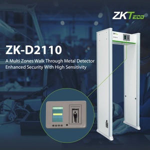 Équipement de contrôle de sécurité ZKT Eco Durable <span class=keywords><strong>Walk</strong></span>-<span class=keywords><strong>Through</strong></span>, magnétomètre en plastique, détecteur de métaux pour usage intérieur/extérieur, Chine - Product Image 2
