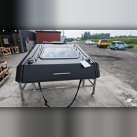 Coque de camping-car en aluminium de style cale pour pick-up 4x4, idéale pour le camping en tout-terrain et le rangement d'équipement