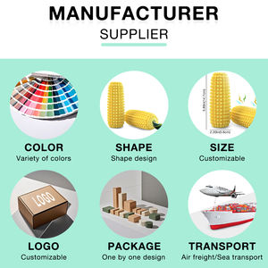 Vendite calde a forma di mais Design da masticare sicuro e dal suono stridulo resistente per la pulizia dei denti giocattolo per animali domestici accessori e giocattoli - Product Image 2