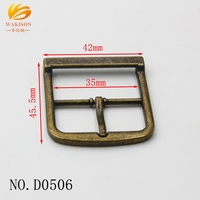 Boucle à rouleau personnalisée en laiton antique de qualité supérieure pour accessoires de sac, boucle de réglage de sangle de 35 mm