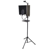 Microphone de studio en métal, cabine insonorisée, écran anti-vent absorbant le son, chambre de réduction du bruit de bureau, coton anti-pop