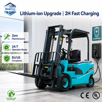 Équipement de manutention de matériaux d'entrepôt écologique à batterie lithium électrique de 3 tonnes, machine de transport industrielle à haute efficacité
