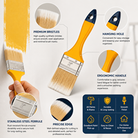 Offre Spéciale – Ensemble de pinceaux de peinture industriels DIY à poils en nylon, pour murs, personnalisables, en bois, outils manuels domestiques OEM