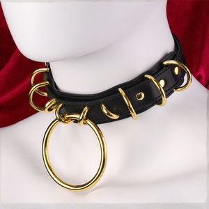 Collar de Cuero FUNSM para BDSM, Kit de Restricción y Bondage, Collar Sexy para Juegos SM, Juguetes Sexuales Fetichistas para Parejas - Product Image 1