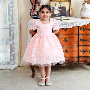 Robe de princesse en tulle pour filles, idéale pour les fêtes d'été, les mariages, les demoiselles d'honneur et les tenues musulmanes pour enfants. - Product Image 2