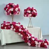 Arche de fleurs artificielles réalistes faites à la main de haute qualité pour mariage, Noël, fête des Mères - Taille et couleur personnalisables