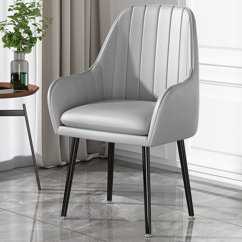 GEDO Wholesale Modern Velvet Dining Chair with Metal Legs Arm Rest for Home Dining Room