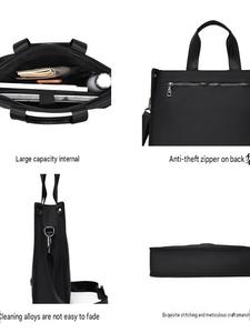 Upgraded Waterproof Silicone Business Documents Direct Casual Convenient Durable Fashion Shoulder <b>Laptop</b> Handbag Bag. - Product Image 2