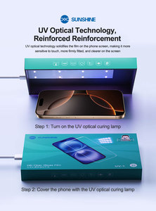 <span class=keywords><strong>SUNSHINE</strong></span> <span class=keywords><strong>UV</strong></span> - 1 Film de protection en fibre de verre haute définition haute transparence et protection d'écran résistante aux rayures - Product Image 5