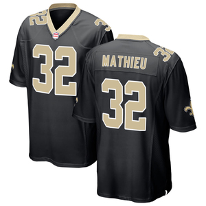 Maillots de football américain personnalisés 2026 noirs New Orleans, uniformes brodés pour jeunes, vêtements de sport avec logos - Product Image 4