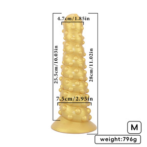 Plug anal en silicone à particules géantes, extra large, fileté, pour pénétration profonde, avec <span class=keywords><strong>perle</strong></span> <span class=keywords><strong>anale</strong></span> en forme de pénis de cheval, dilatateur anal - Product Image 6