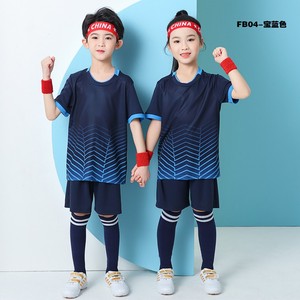 Ensemble de maillot de football unisexe à manches courtes en spandex/coton imprimé par transfert thermique, séchage rapide, 2526, uniforme de club, nom du joueur 2022 - Product Image 3
