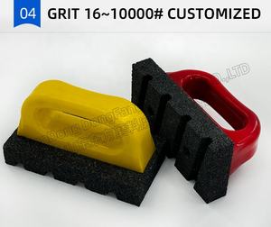 حصى مخصصة مقبض بلاستيكي شحذ حجر OEM دعم كتلة طحن الطوب فرك - Product Image 6