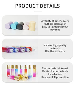 Xiechu Tùy Chỉnh Rò Rỉ Bằng Chứng 10Ml Cuộn Trên Chai Tinh Dầu Nước Hoa Chai Thủy Tinh Cuộn Trên Chai Với Thép Không Gỉ Con Lăn Bóng - Product Image 6