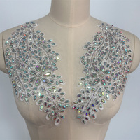 Nouvelles dentelles en diamant faites à la main, paillettes, accessoires de robe de mariée, accessoires de coiffure, vêtements DIY