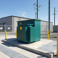 Transformateur de sous-station triphasé immergé dans l'huile avec enroulements de noyau et composants haute tension 400V 750kVA à montage sur socle