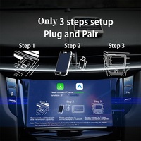 Adaptador Inalámbrico Portátil CarPlay AI Box USB Dongle para Conexión de Teléfono Android en el Automóvil