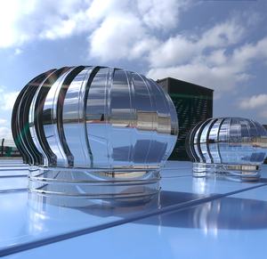 <span class=keywords><strong>Extracteur</strong></span> de ventilation éolienne 400 mm en acier inoxydable 304 pour restaurant, <span class=keywords><strong>sans</strong></span> alimentation électrique, à fixation sur toit - Product Image 4