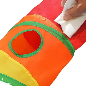 Wholesale High-Qulaity Interactive Cat Toy Straight Rainbow Cat Tunnel Toy Playing Exercising Hiding Funny Pet Toys