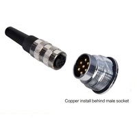 C091 conector hembra de montaje frontal AISG hembra arnés de referencia 8 pin conector de cable