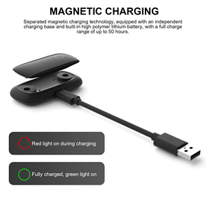 Moniteur de fréquence cardiaque sans fil rechargeable avec capteur Ant+ et sangle pectorale, tracker sans fil pour le cyclisme, la course à pied et les sports - Product Image 2