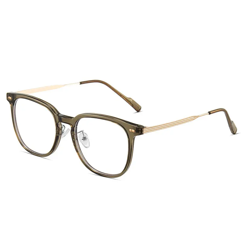 2024 модные легкие большие очки в оправе с защитой от синего света женские белые очки цветные линзы
