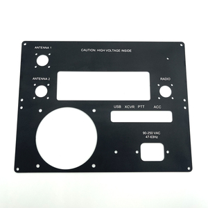 Tùy Chỉnh <span class=keywords><strong>CNC</strong></span> Máy Phay Đen Anodized Nhôm Điều Khiển Front <span class=keywords><strong>Panel</strong></span> - Product Image 3