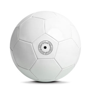 Taille 5 Simple Couche En Plastique 1.6MM Dessin Cadeaux PVC Classique Style Promotionnel Tout Pur Blanc Football <span class=keywords><strong>Ballon</strong></span> <span class=keywords><strong>De</strong></span> Football - Product Image 4