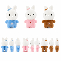 Peluches douces de dessin animé Miffy, 8 pouces, pour machine à griffes, avec breloque de sac, pour magasin