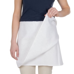 <span class=keywords><strong>Tablier</strong></span> de cuisine en polyester filé blanc à 4 voies pour restaurant de cuisine - Product Image 2