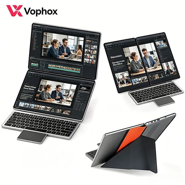Dual Touch Screen Laptop for Content Creators 11 Inch Photo Video Editing Notebook Intel I3 Portable Designing Drawing Tablet PC